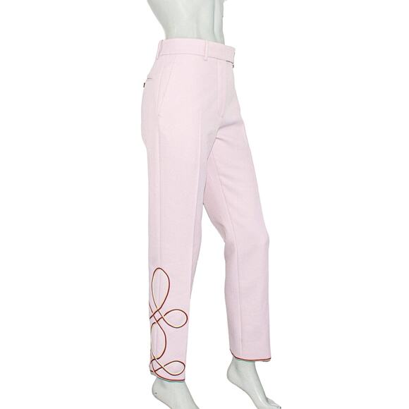 Calvin Klein 208W39NYC Western Embroidered Trousers Pink 2 SS19 - Picture 1 of 12